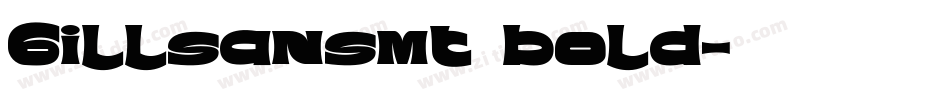Gillsansmt bold字体转换